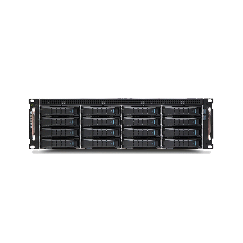 Server di archiviazione APY STG16 3U OpenNAS da 256 a 352 TB raw